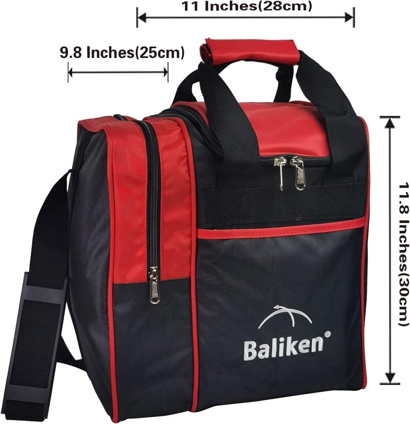 BALIKEN Single Bowling Ball Bag with Padded Ball Holder, The Bowling Bag Fits 1 Bowling Balls & Pair of Men Shoes in Size 13 - Image 2